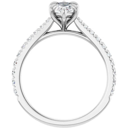 Marquise Six Claw Set Style Engagement Ring