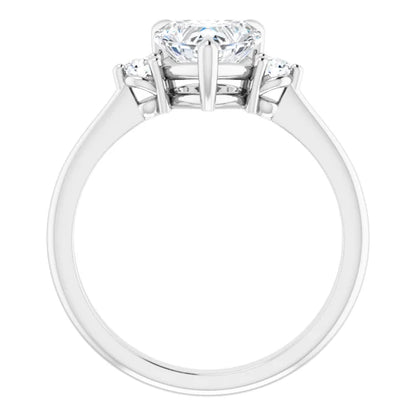Heart Accent Engagement Ring