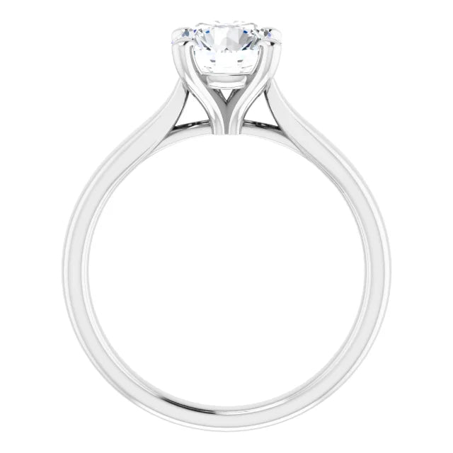 Four Claw Round Brilliant Solitaire Engagement Ring