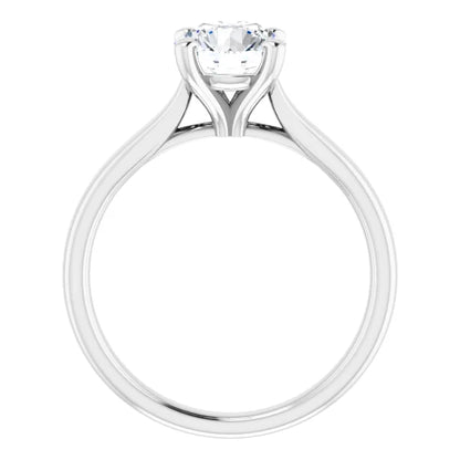 Four Claw Round Brilliant Solitaire Engagement Ring