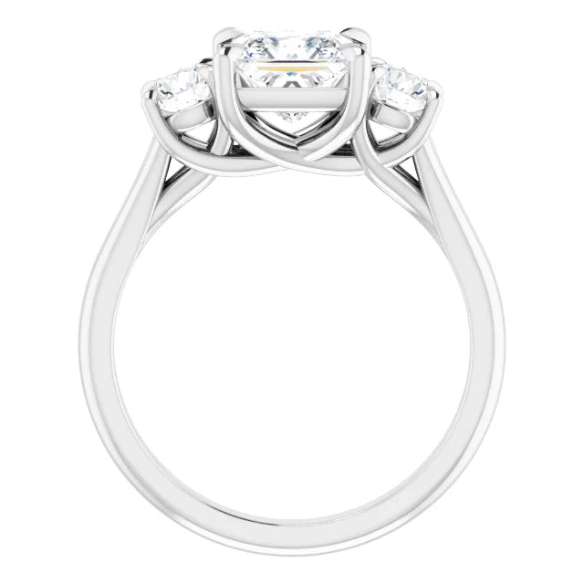 Princess Accent Engagement Ring