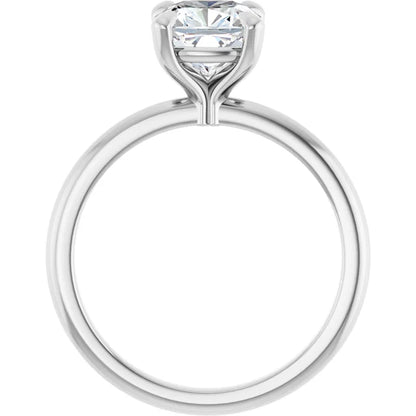 Cushion Solitaire Engagement Ring