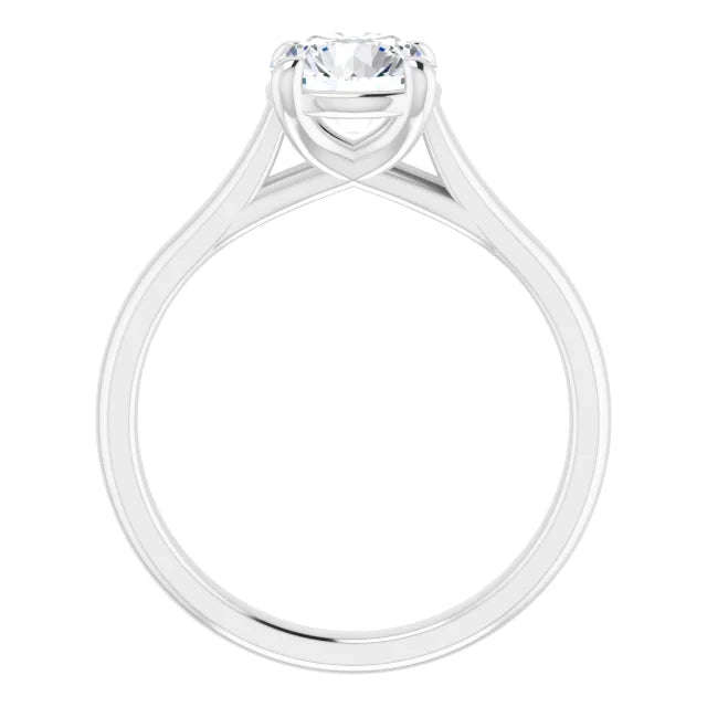 Four Claw Round Brilliant Solitaire Engagement Ring
