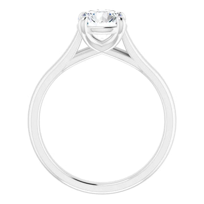 Four Claw Round Brilliant Solitaire Engagement Ring
