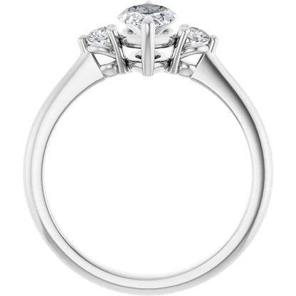 Marquise Accent Engagement Ring