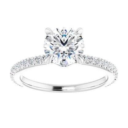 Round Brilliant Claw Set Style Engagement Ring