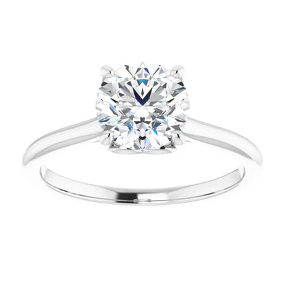 Four Claw Round Brilliant Solitaire Engagement Ring