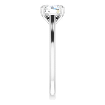 Four Claw Round Brilliant Solitaire Engagement Ring