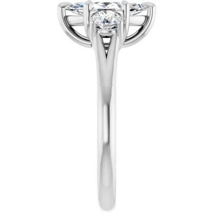 Marquise Accent Engagement Ring