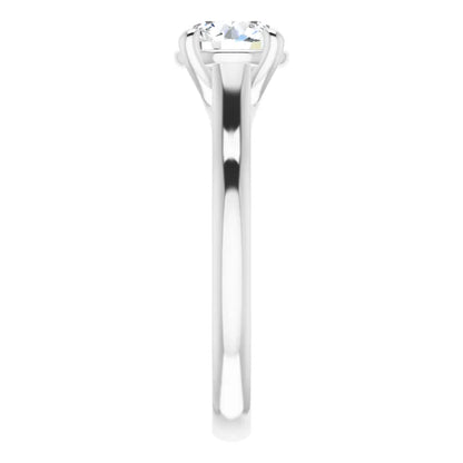 Four Claw Round Brilliant Solitaire Engagement Ring