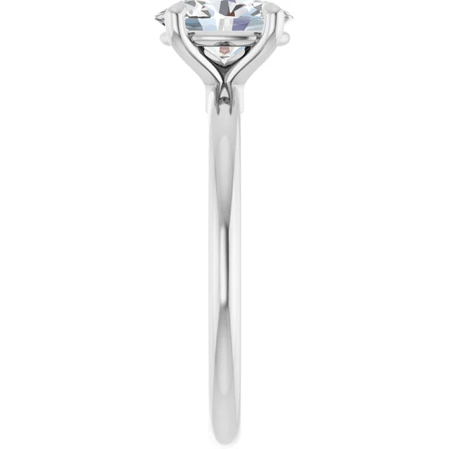 Oval Solitaire Engagement Ring