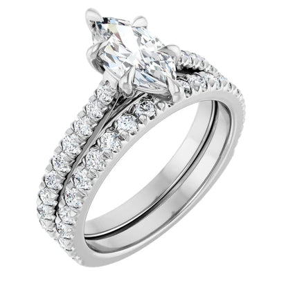 Marquise Six Claw Set Style Engagement Ring
