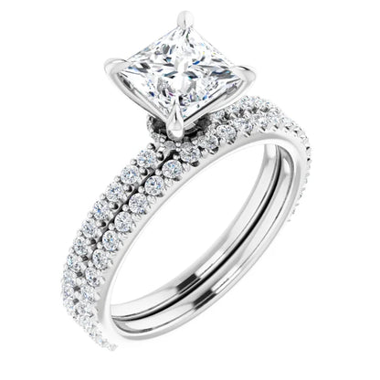 Princess Claw Set Style Engagement Ring