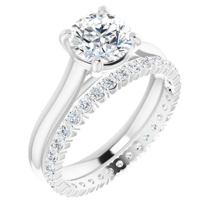Four Claw Round Brilliant Solitaire Engagement Ring