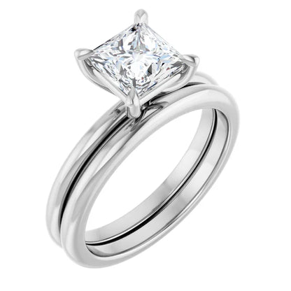 Princess Solitaire Engagement Ring