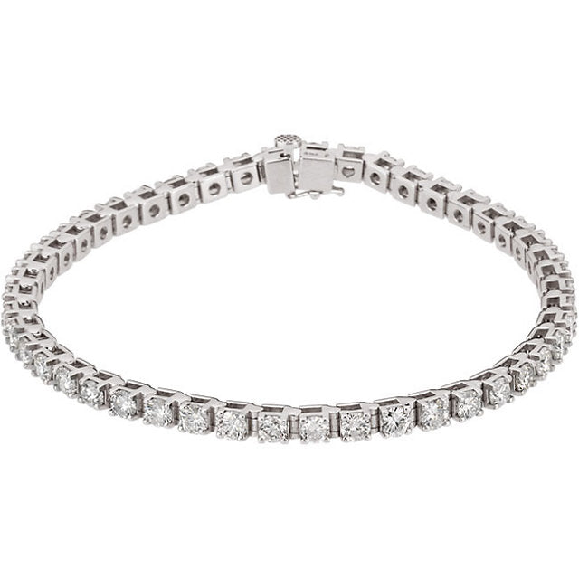 4.50ct Claw Set Tennis Bracelet - I Heart Moissanites