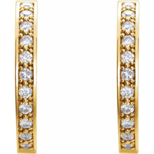 Moissanite Hoop Earrings