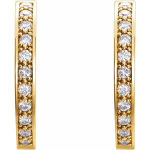 Moissanite Hoop Earrings