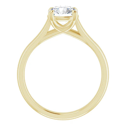 Four Claw Round Brilliant Solitaire Engagement Ring
