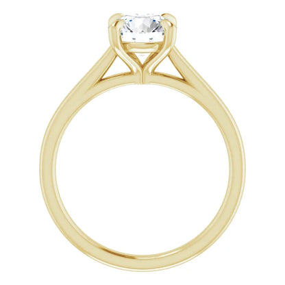 Four Claw Round Brilliant Solitaire Engagement Ring