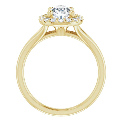Pear Halo Style Engagement Ring