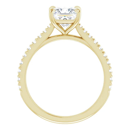 Princess Claw Set Style Engagement Ring