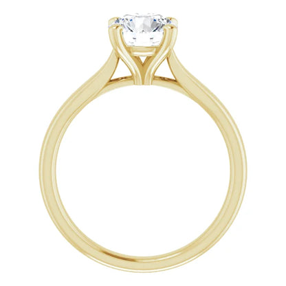 Four Claw Round Brilliant Solitaire Engagement Ring