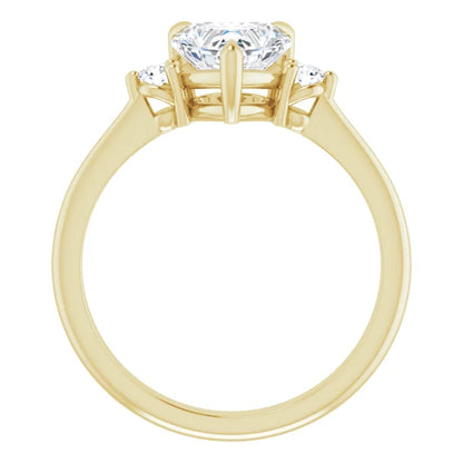 Heart Accent Engagement Ring