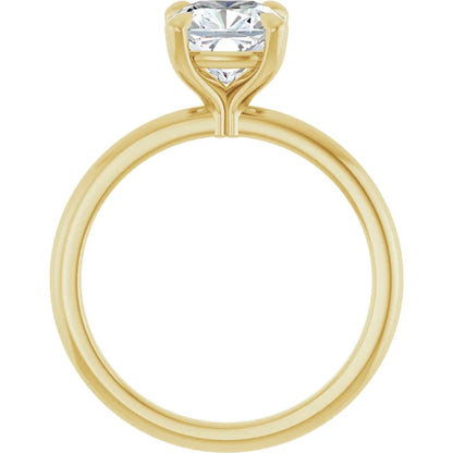 Cushion Solitaire Engagement Ring