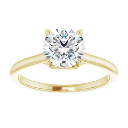 Four Claw Round Brilliant Solitaire Engagement Ring
