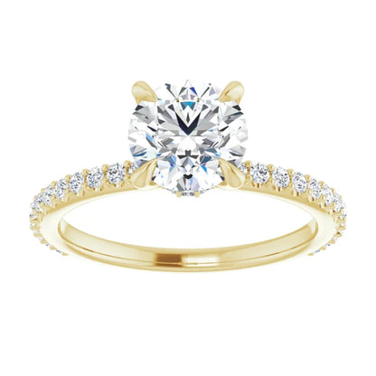 Round Brilliant Claw Set Style Engagement Ring
