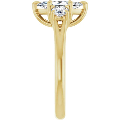 Marquise Accent Engagement Ring