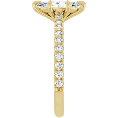 Marquise Six Claw Set Style Engagement Ring