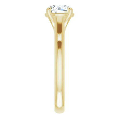 Four Claw Round Brilliant Solitaire Engagement Ring