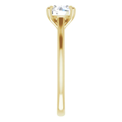Four Claw Round Brilliant Solitaire Engagement Ring