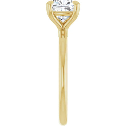 Cushion Solitaire Engagement Ring