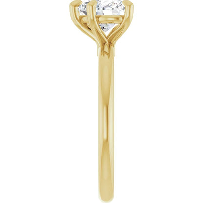 Heart Solitaire Engagement Ring