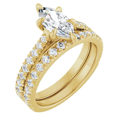 Marquise Six Claw Set Style Engagement Ring