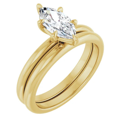 Marquise Solitaire Engagement Ring
