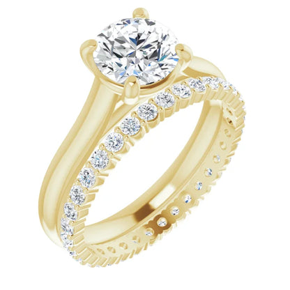 Four Claw Round Brilliant Solitaire Engagement Ring