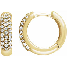 Moissanite Hoop Earrings