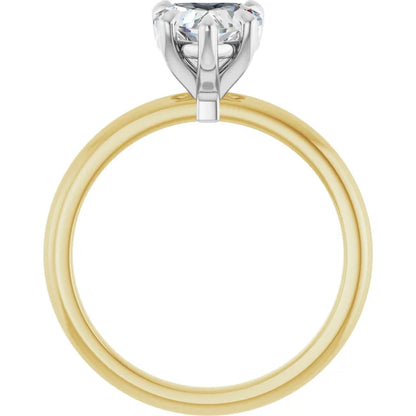 Heart Solitaire Engagement Ring