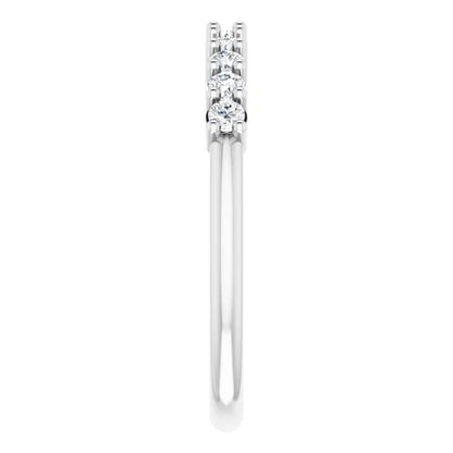 Moissanite Anniversary Band