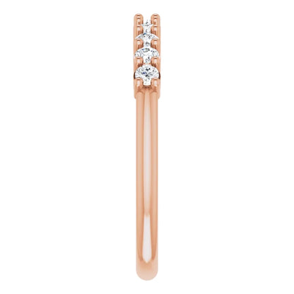 Moissanite Anniversary Band