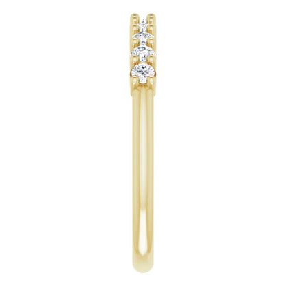 Moissanite Anniversary Band