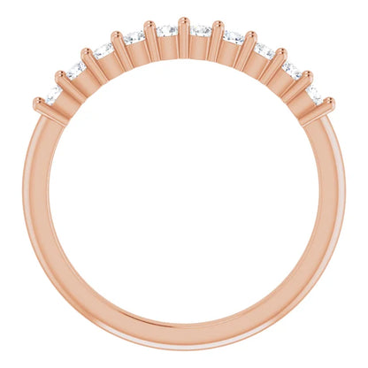 Moissanite Anniversary Band