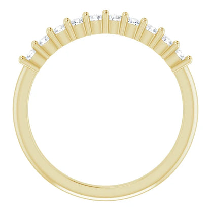 Moissanite Anniversary Band
