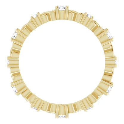 Moissanite Anniversary Band