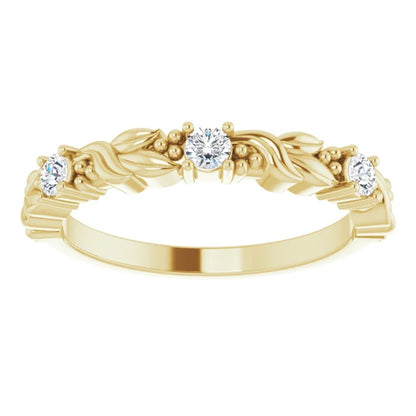 Moissanite Anniversary Band
