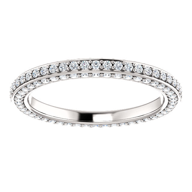 Moissanite Eternity Band - I Heart Moissanites